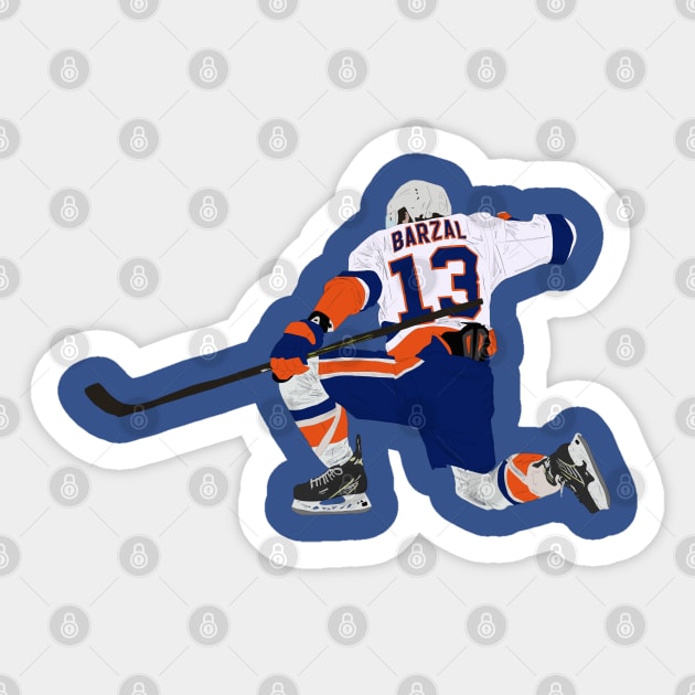 Matt Barzal Sticker by Ferrajito